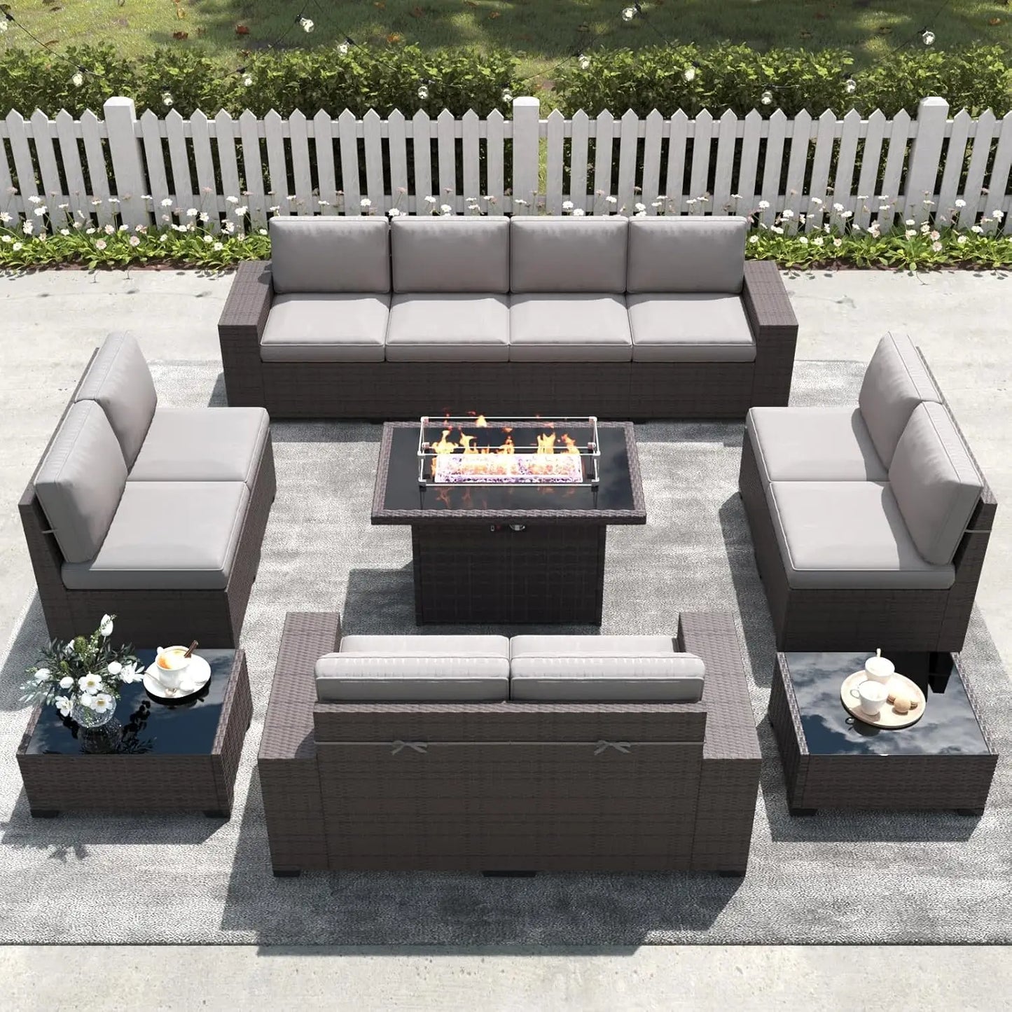 13 Pieces Outdoor Patio Furniture Set