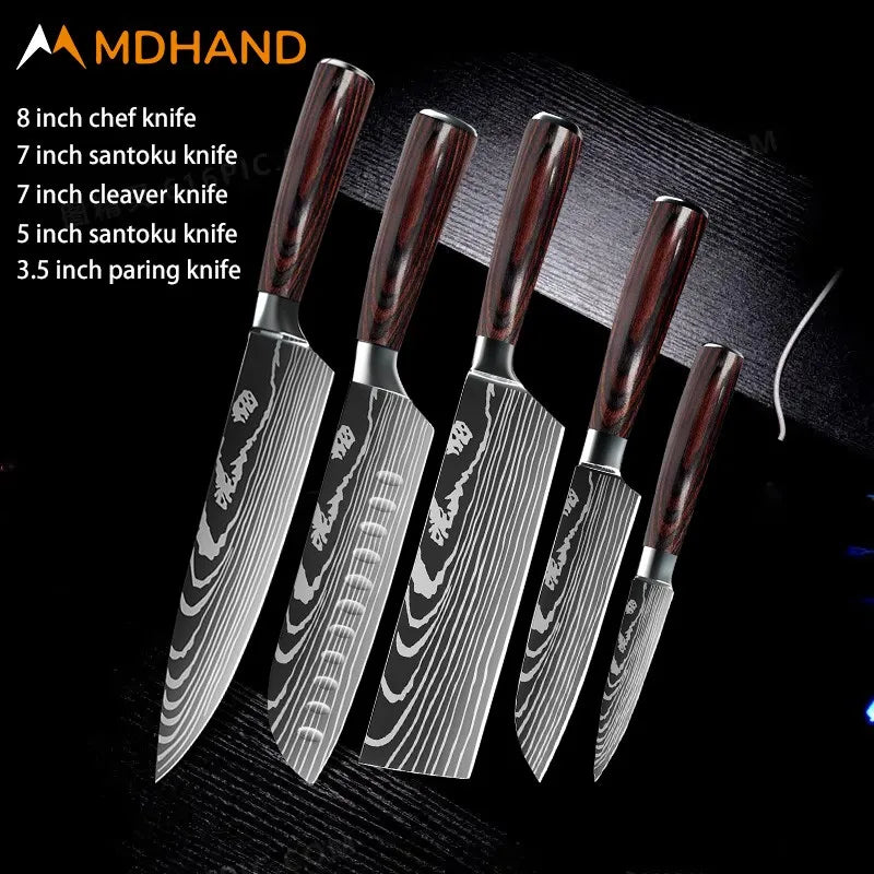 Stainless Steel Chef Knife Set