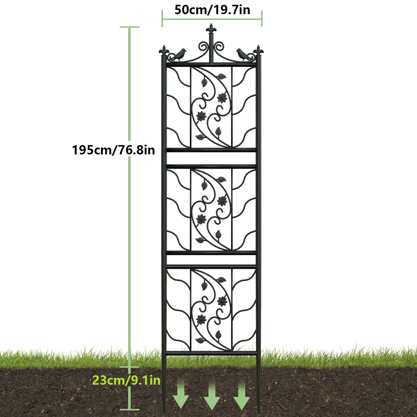 71" Decorative Garden Trellis