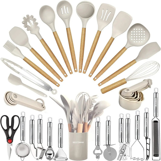 35Pcs Silicone Kitchen Utensils Set