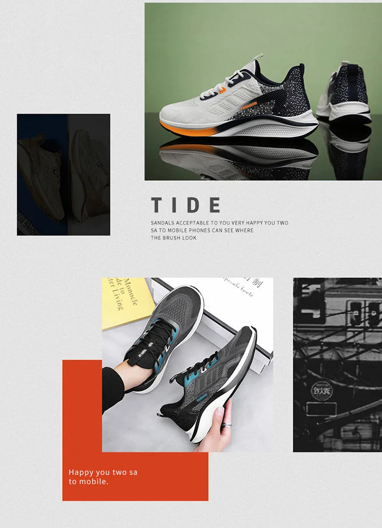 Men's Fashion Sneakers – Breathable Casual Running Shoes