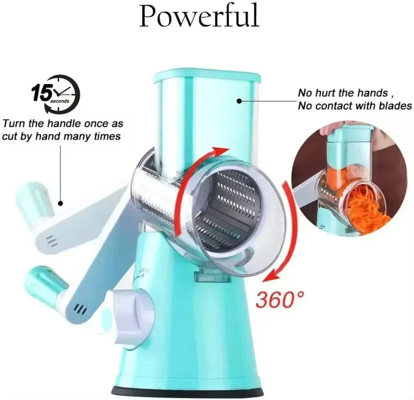 Manual Rotary Vegetable Slicer Cutter