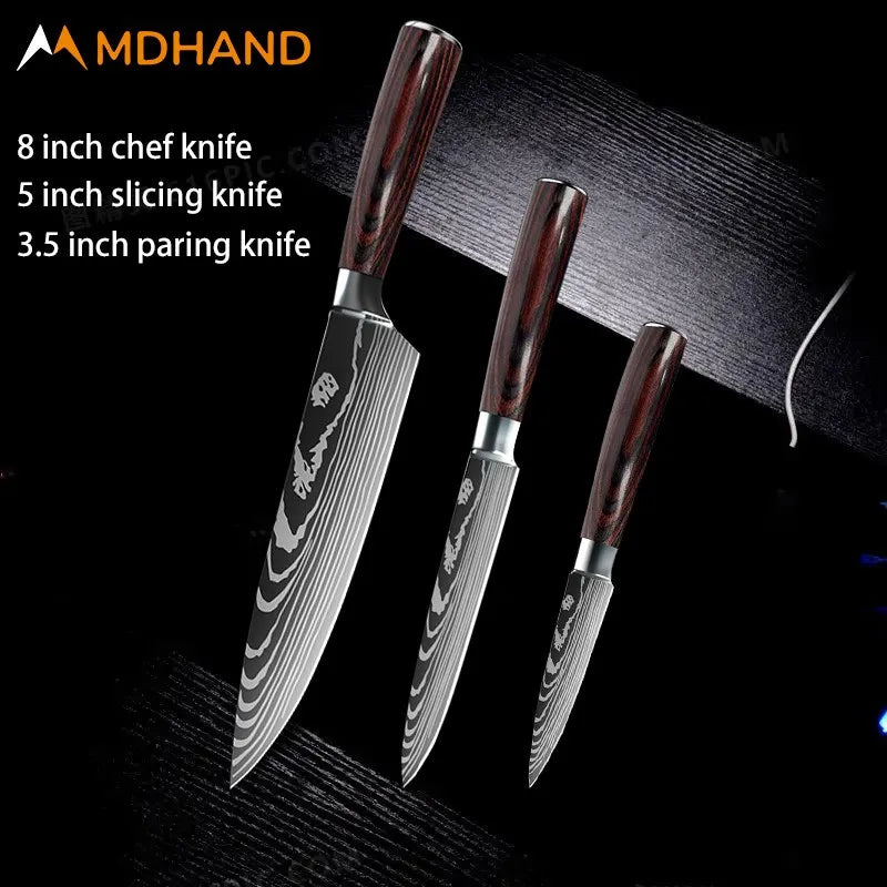 Stainless Steel Chef Knife Set