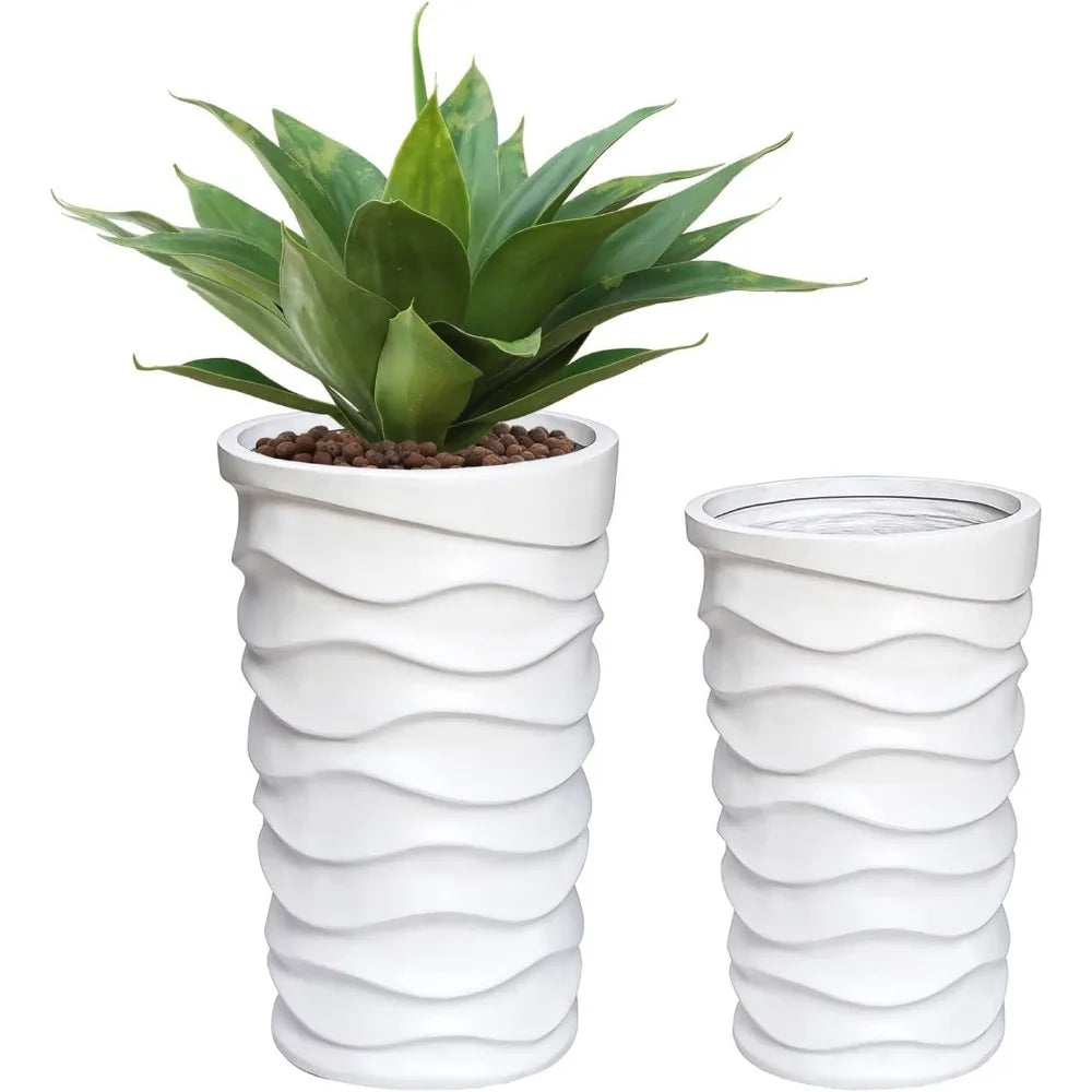 Set of 2 Planters for Outdoor Plants