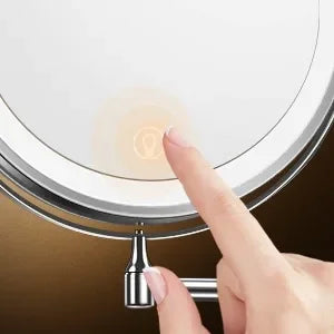 8" Rechargeable Wall Mounted Lighted Makeup Mirror