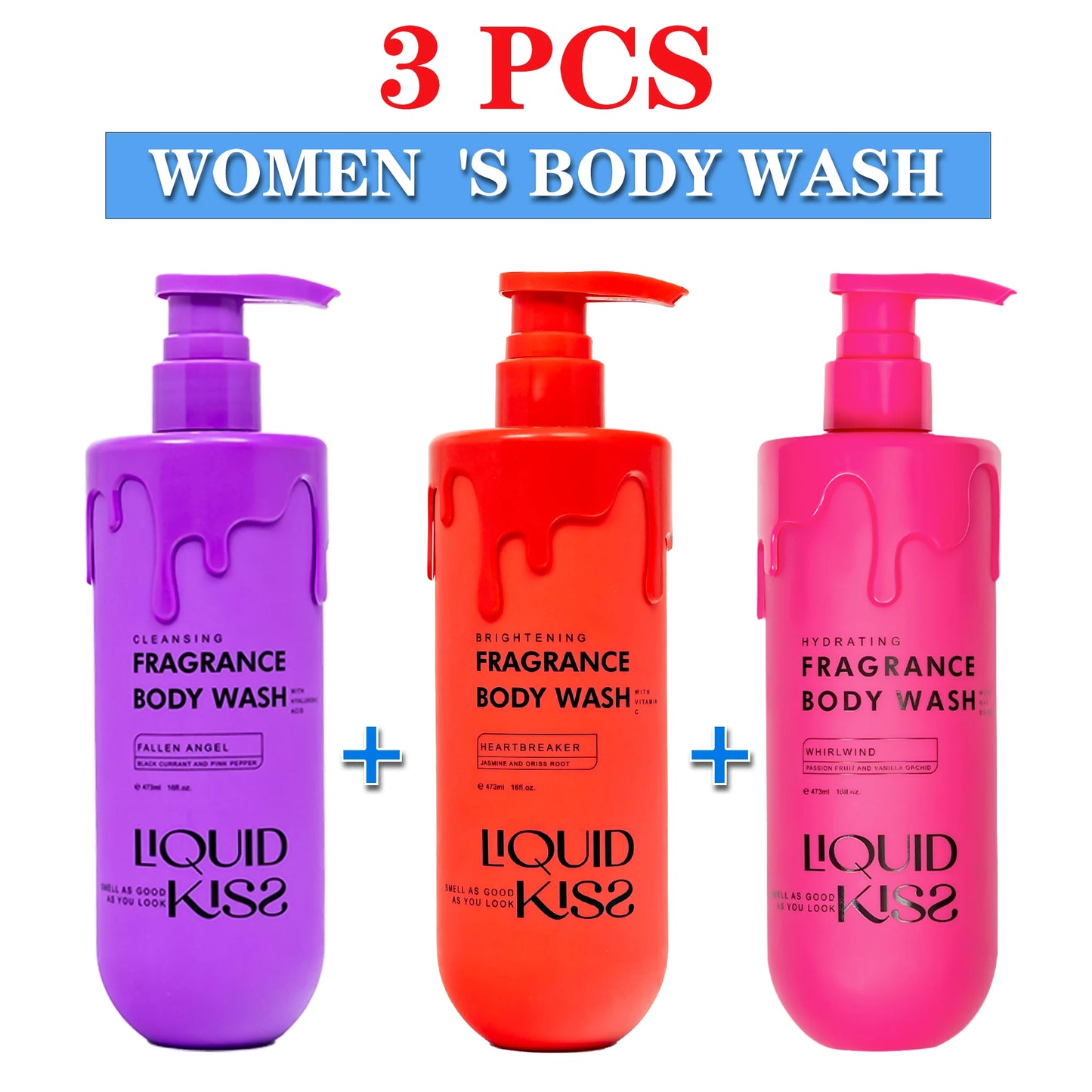 3 Pcs Relief Body Wash for Women