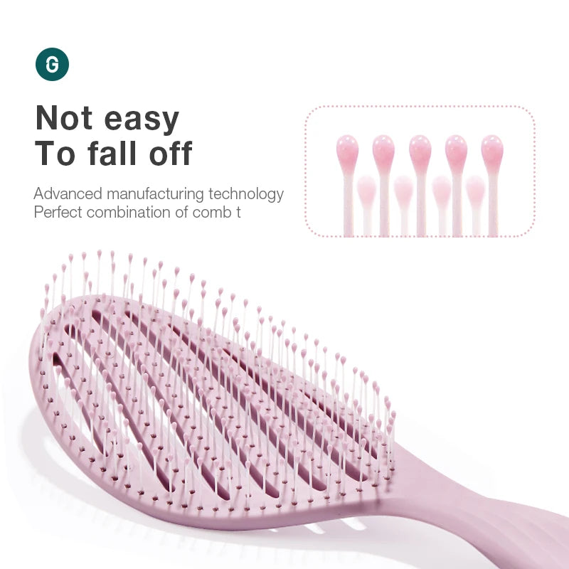 Hollow Out Hair Brush Scalp Massage Detangling Comb