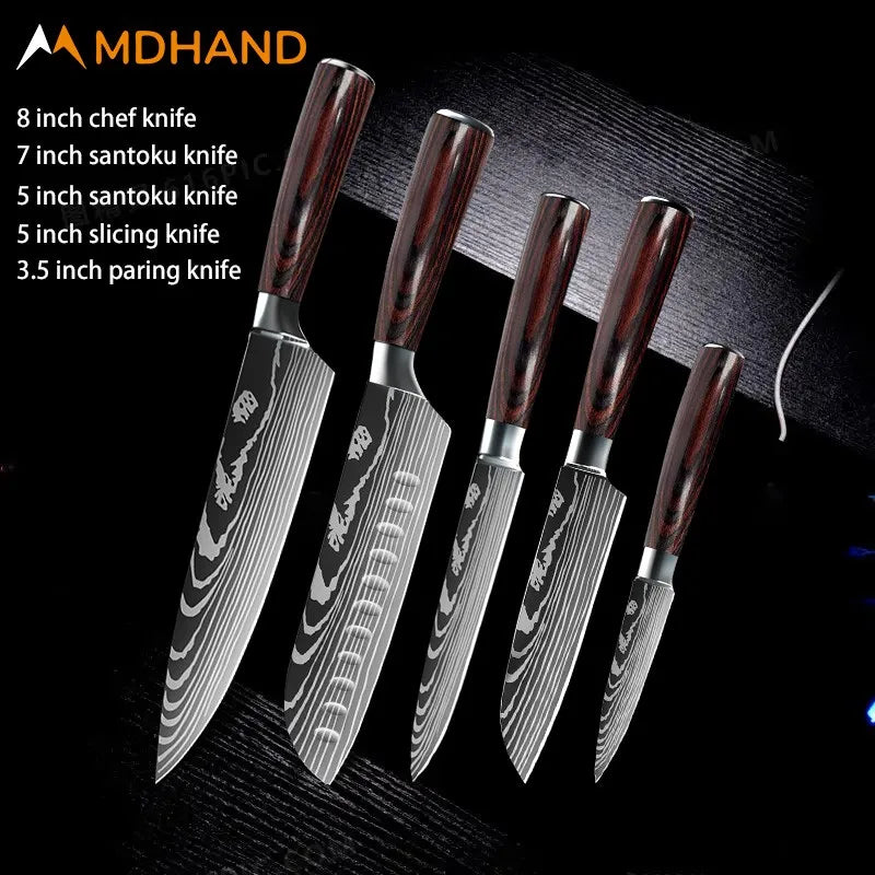 Stainless Steel Chef Knife Set