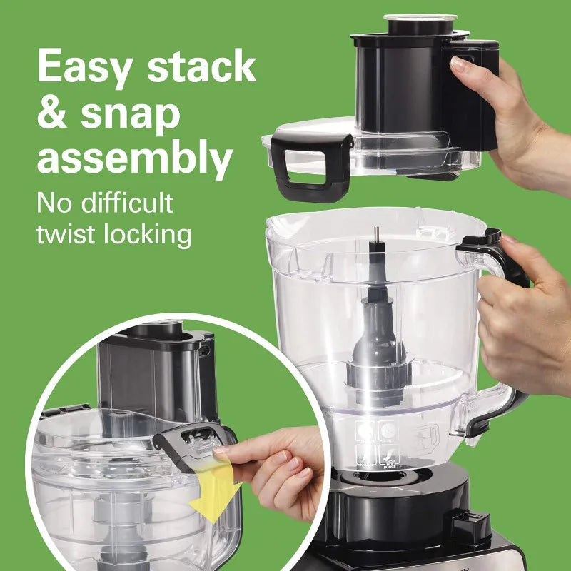 14-Cup Stack & Snap Food Processor and Vegetable Chopper