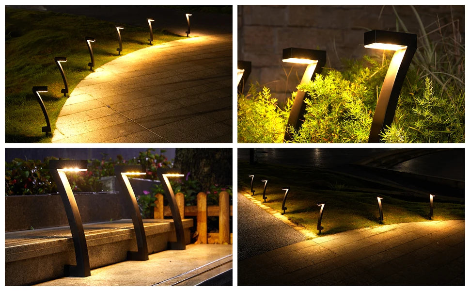 6 Pack Bright Solar Outdoor Pathway Lights