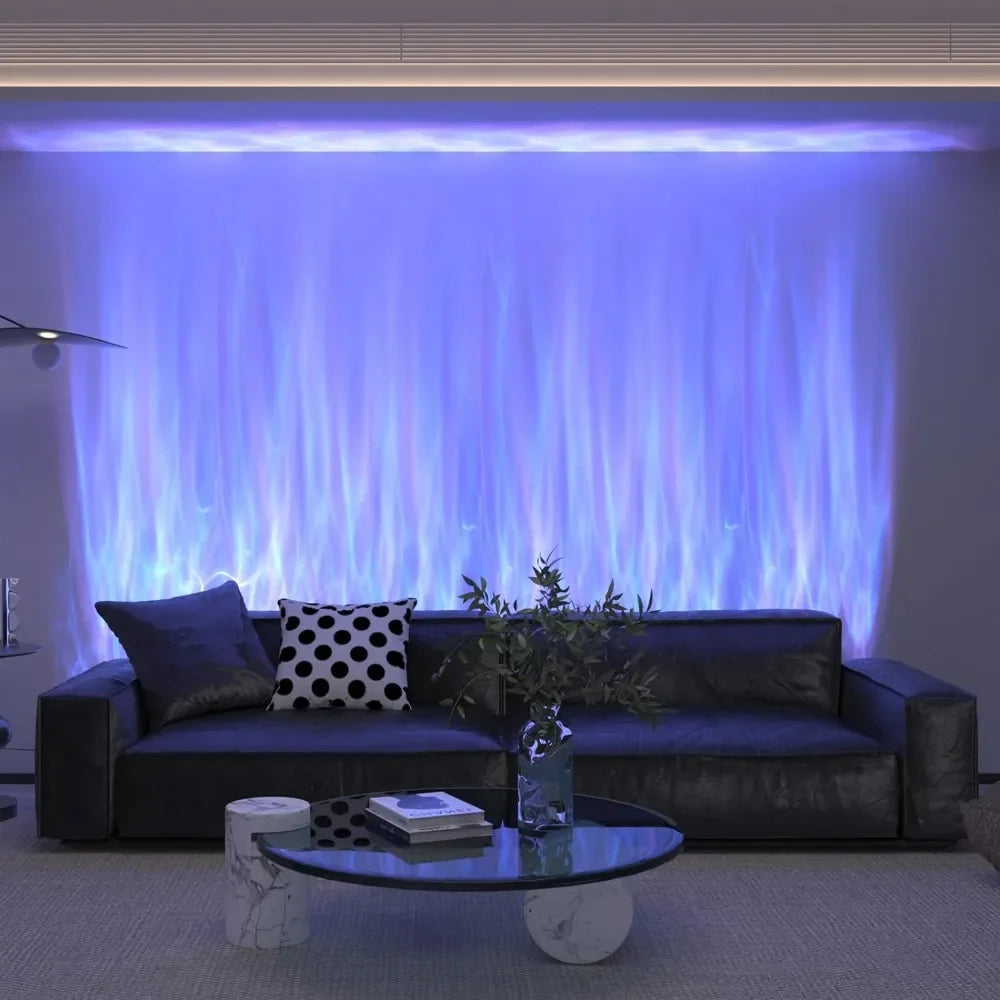 Dynamic Flowing Water Wave Wall Light