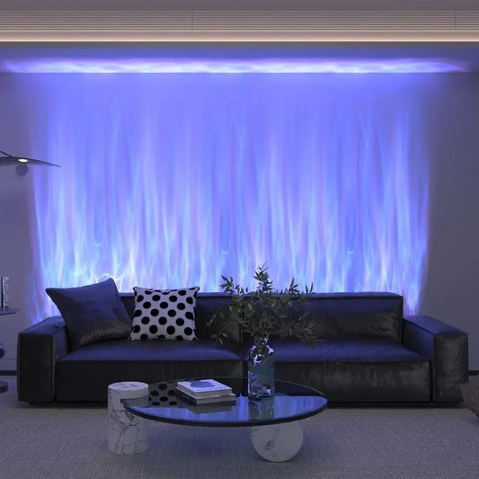 Dynamic Flowing Water Wave Wall Light