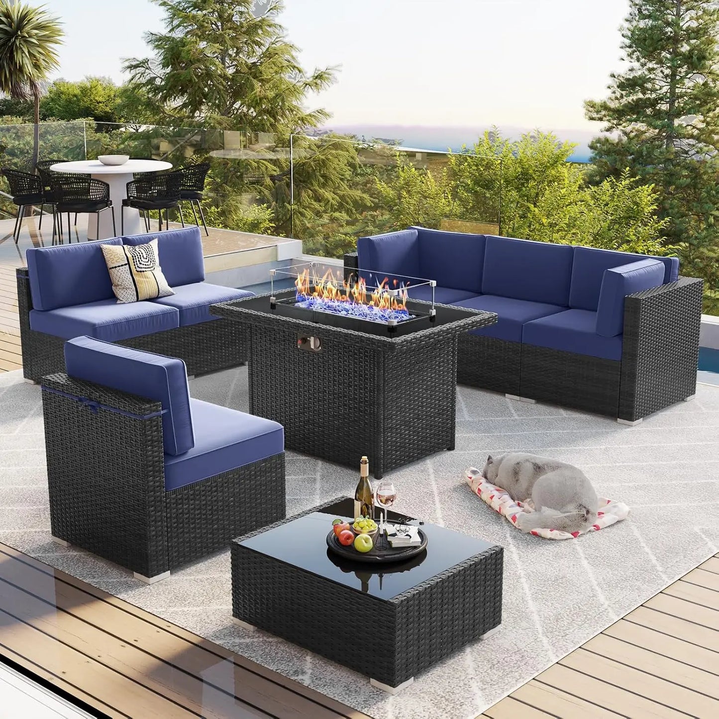 13 Pieces Outdoor Patio Furniture Set