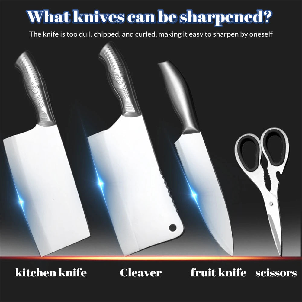 Four In One Stainless Steel Knife Adjustable Sharpener