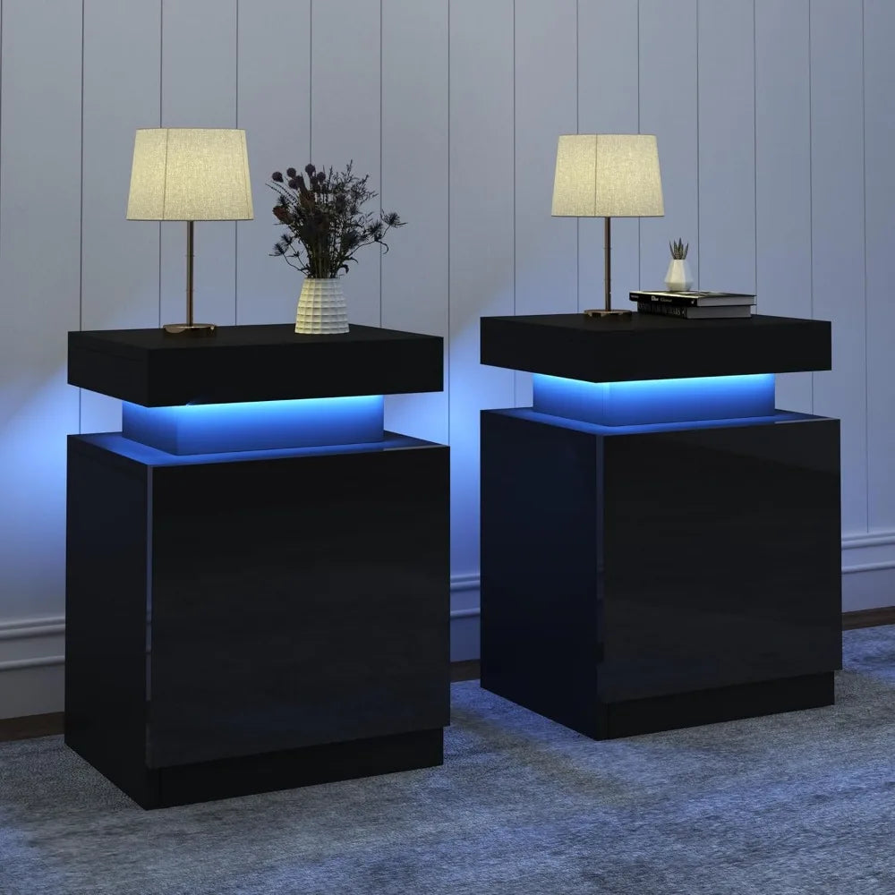 LED Nightstand, Set of 2