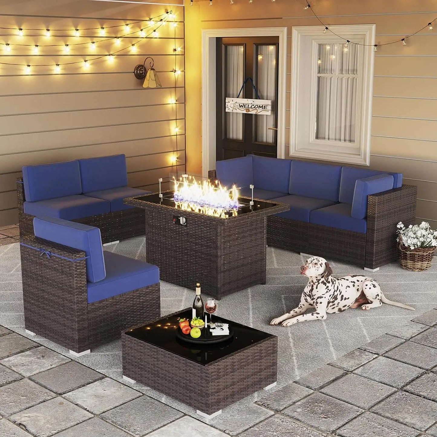 13 Pieces Outdoor Patio Furniture Set