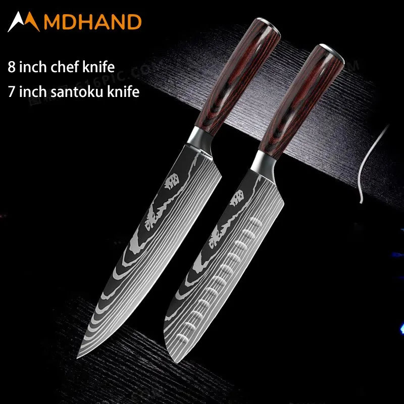 Stainless Steel Chef Knife Set