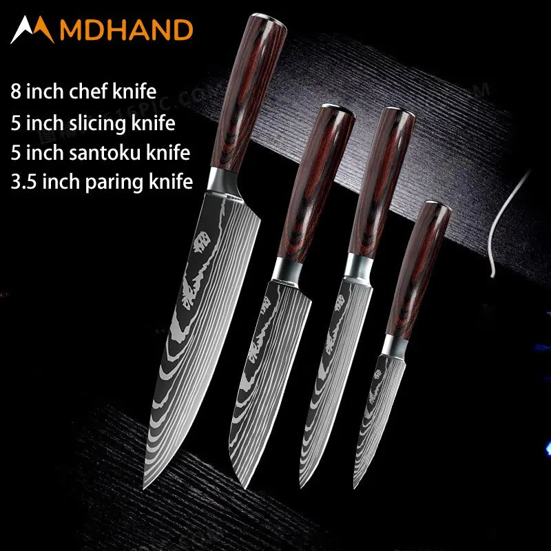 Stainless Steel Chef Knife Set