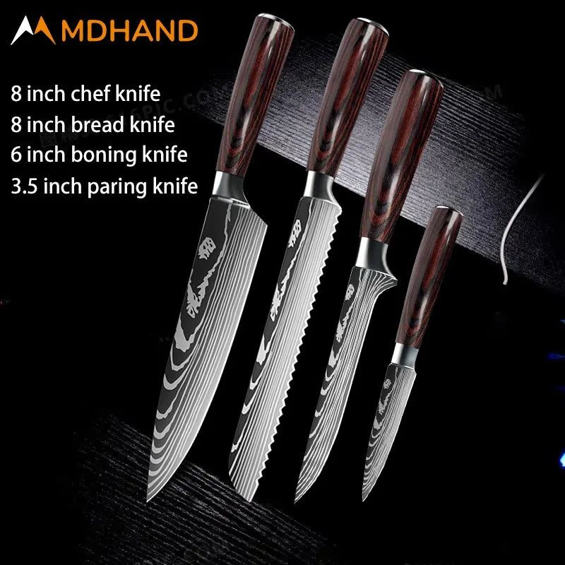 Stainless Steel Chef Knife Set