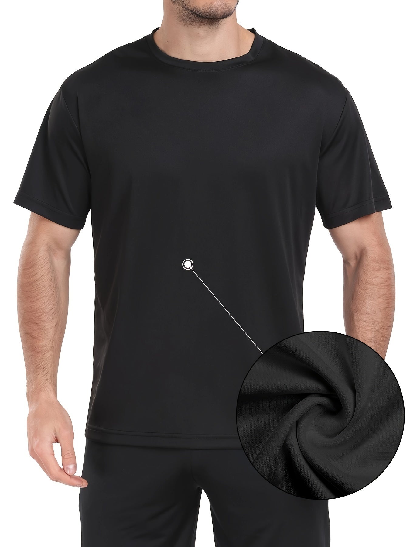 6-Pack Men's Quick-Dry Athletic T-Shirts