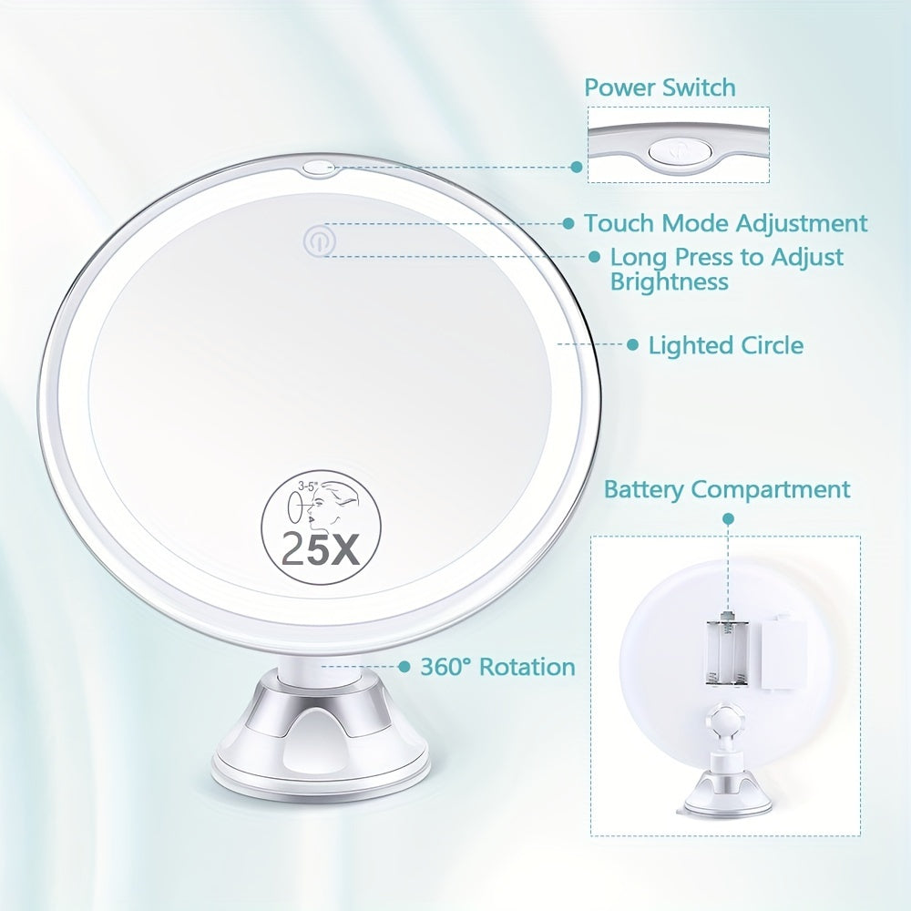 25X Magnifying Mirror With Light