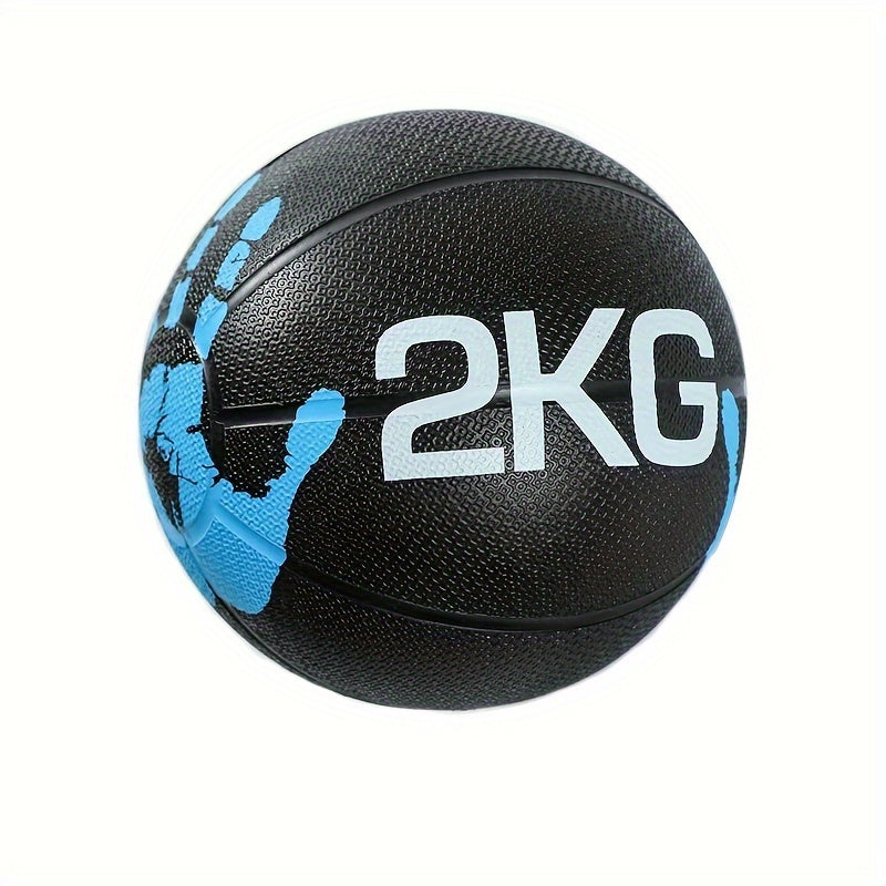 Durable Rubber Weighted Fitness Ball for Strength and Balance