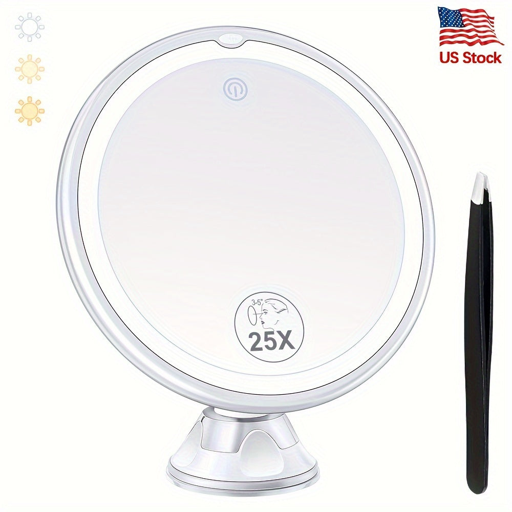 25X Magnifying Mirror With Light