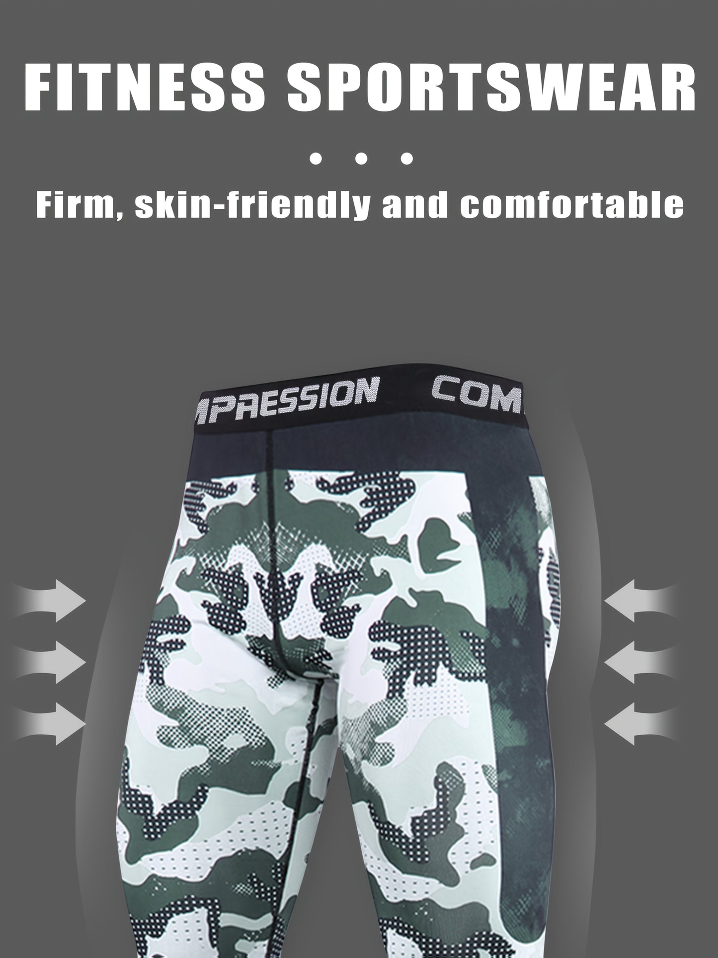 5-Pack Men's Athletic Compression Tights