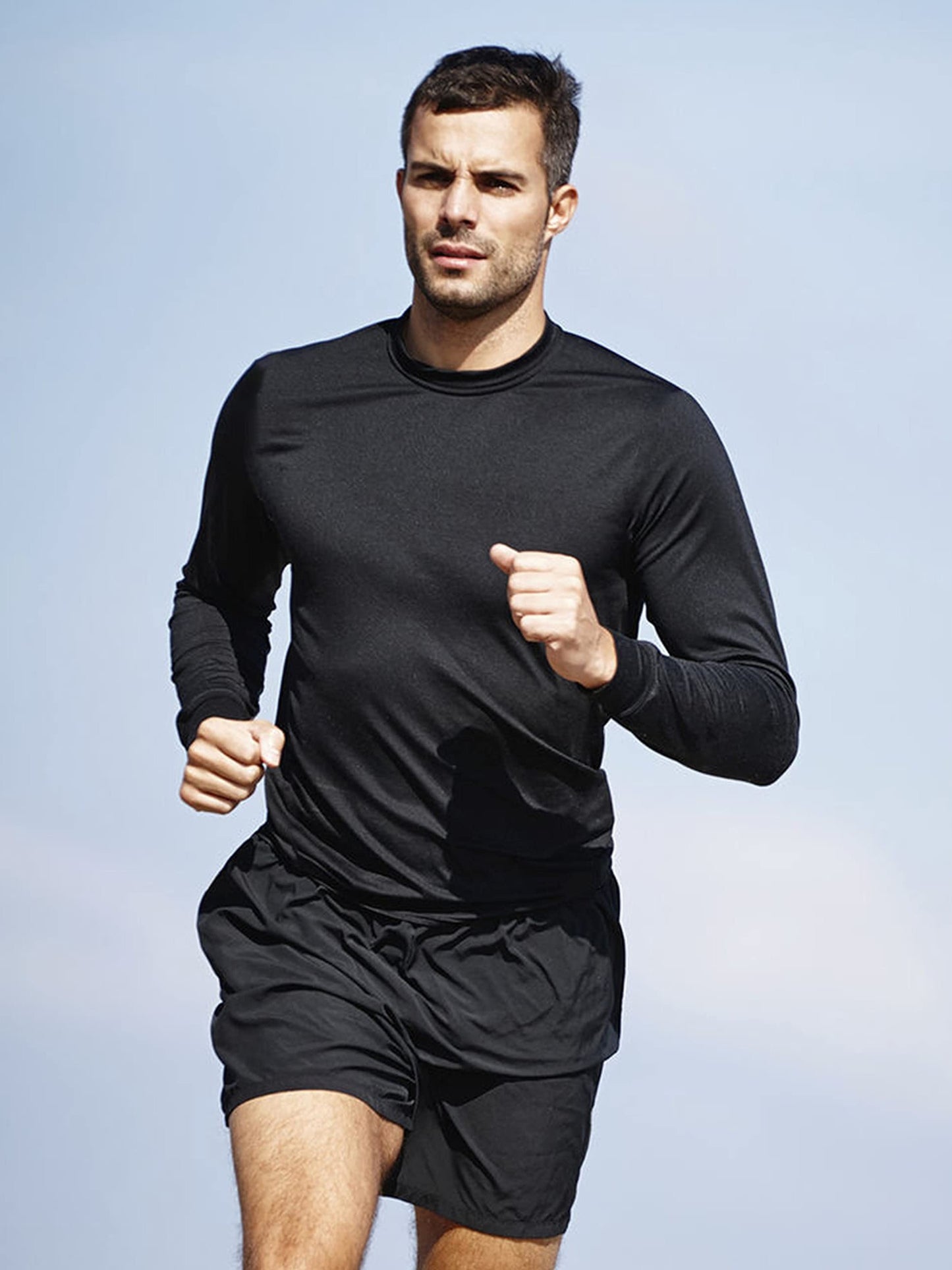 10-Pack Men's Long Sleeve Quick-Dry Athletic T-Shirts