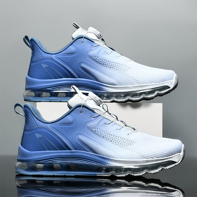 Men's Breathable Mid-Top Sports Shoes – Air Cushion & Non-Slip Design