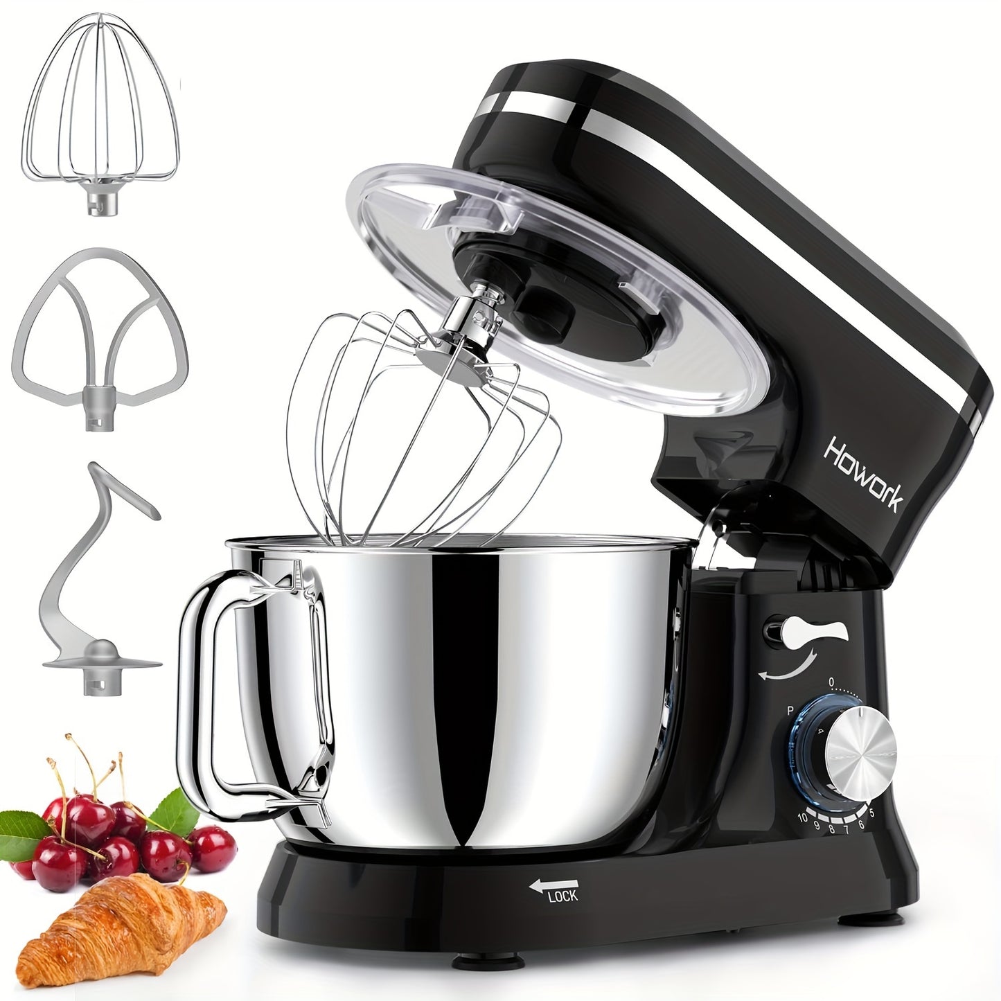 6.5 QT 10 Speed Electric Stand Mixer